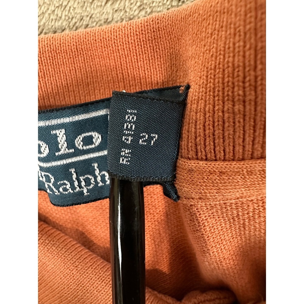 Vintage Polo Ralph Lauren Classic Polo Shirt Fit Men LT Tall Orange short sleeve - Picture 3 of 8